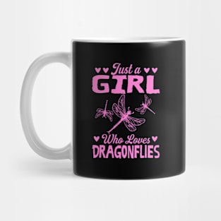 Just A Who Loves Dragonflies Mug